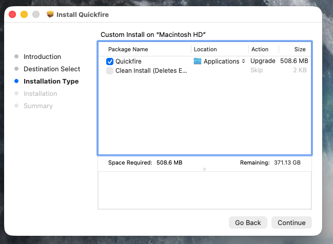 Image A1 - Clean Install option